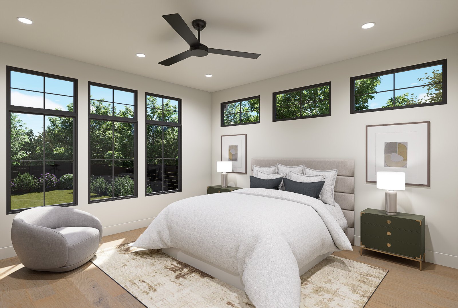 Primary Bedroom Rendering