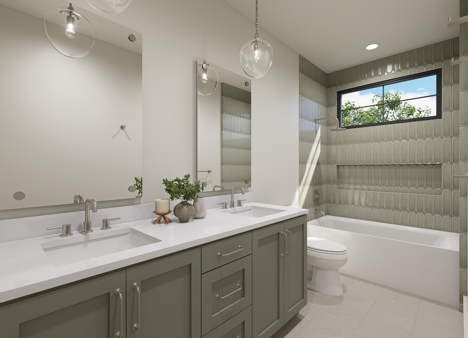 Upstairs Bath Rendering