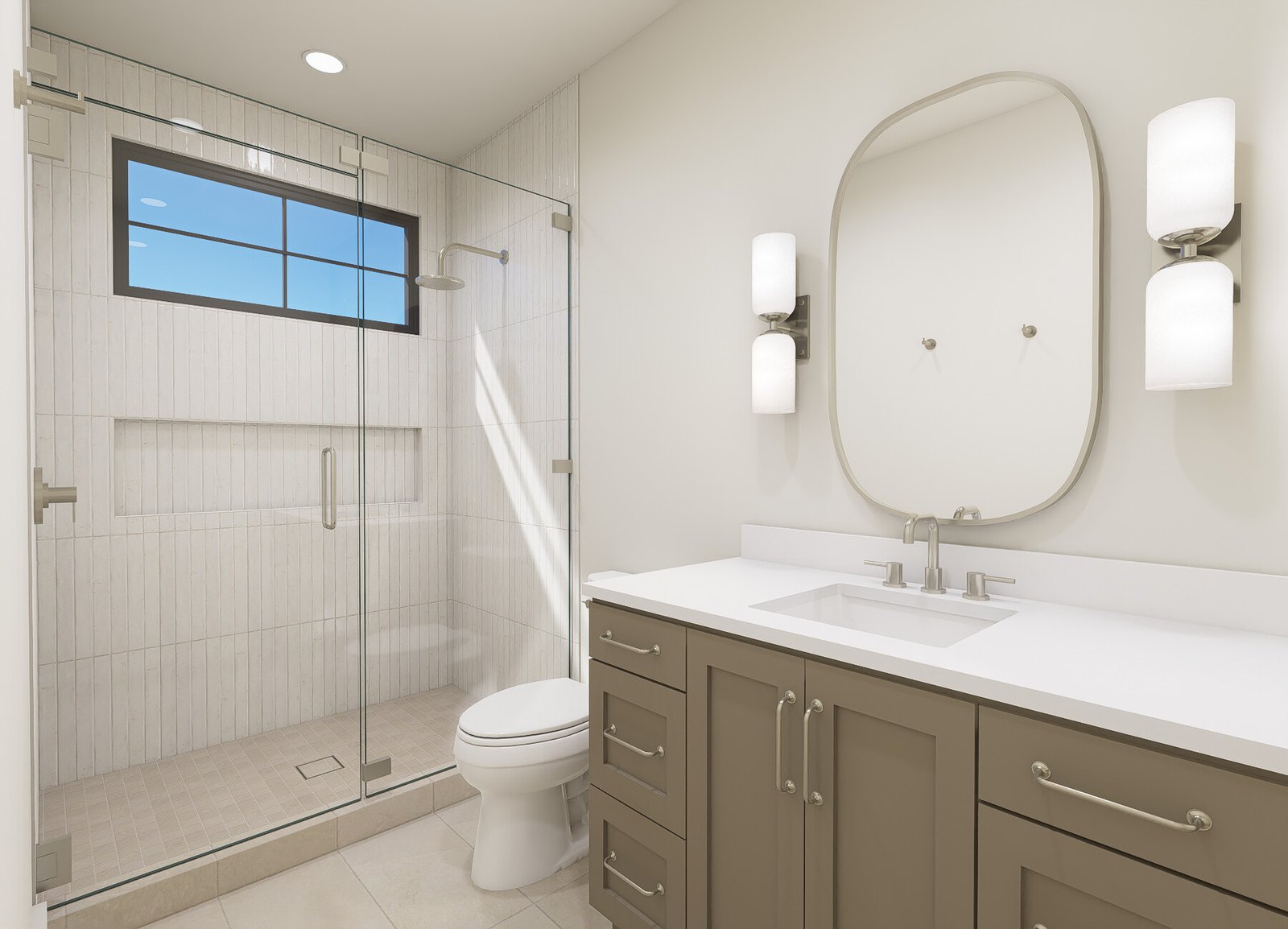 Upstairs Bath Shower Rendering